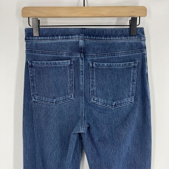 Spanx Jeanish Leggings Size Small Women Blue Stretch Pull On Pocket Skinny Ankle - Picture 5 of 8